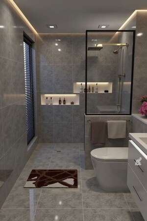 Bathroom in 3 BHK Builder Floor at Greater Kailash ii – for Rent