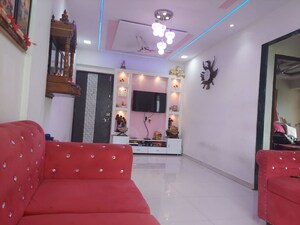 Living Room in 2 BHK Apartment at Shree Krupa Keshav Heights Phase II, Kalwa – for Rent