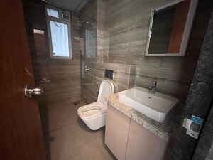Bathroom in 3 BHK Apartment at Runwal Nirvana, Parel – for Rent