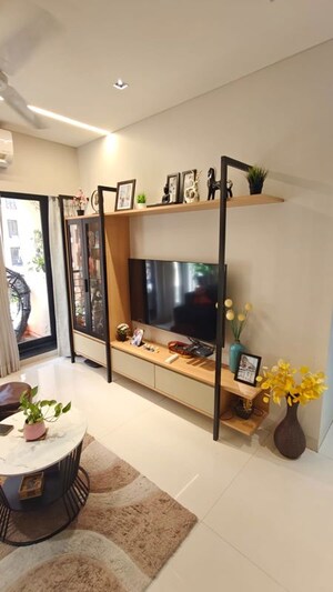 Living Room in 2 BHK Apartment at K Raheja Heights, Malad East – for Rent