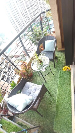 Balcony in 2 BHK Apartment at K Raheja Heights, Malad East – for Rent