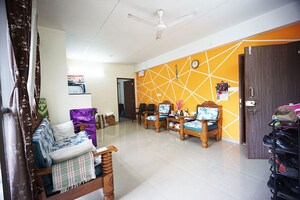 Living Room in 3 BHK Apartment at Bhugaon – for Sale