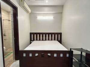 Kitchen in 4 BHK Builder Floor at Sushant Lok I – for Rent