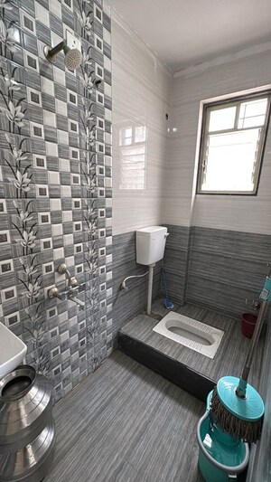 Bathroom in 1 BHK Apartment at Bhagwati Residency Sus, Sus – for Rent