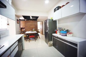 Kitchen in 3 BHK Apartment at Naranpura – for Sale