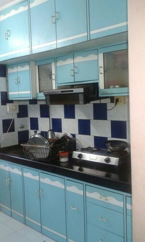Kitchen in 1.5 BHK Apartment at Saket Complex, Kalwa – for Sale
