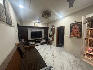 Living Room in 1.5 BHK Apartment at Saket Complex, Kalwa – for Sale