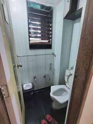 Bathroom in 1 BHK Apartment at Shree Mahavir Darshan, Lower Parel – for Rent