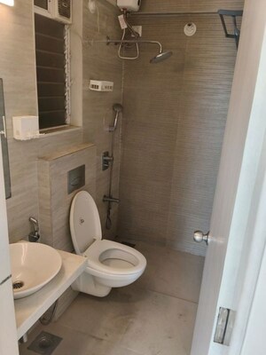 Bathroom in 2 BHK Apartment at Vihang Vermont, Ghodbunder Road – for Rent