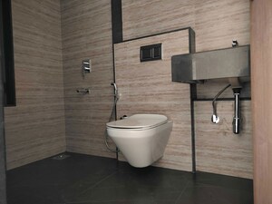 Bathroom in 2 BHK Apartment at Lodha Vista, Lower Parel – for Rent