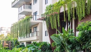 Balcony in 3 BHK Apartment at Sri Aditya Le Grandiose, Jubilee Hills – for Rent