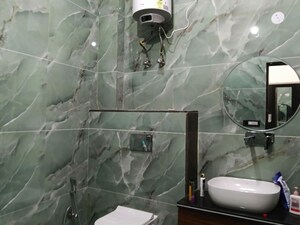 Bathroom in 3 BHK Builder Floor at Aman Vihar – for Rent