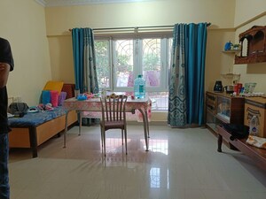 Living Room in 1 BHK Apartment at Crystal Isle Apartment, Goregaon East – for Rent