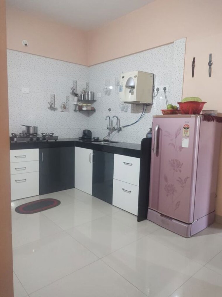 Kitchen, sr-om-paradise 2 Bedroom 1000 Sq.Ft. Apartment In Sus Pune 10489155