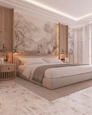 Bedroom in 5 BHK Apartment at Juhu – for Rent