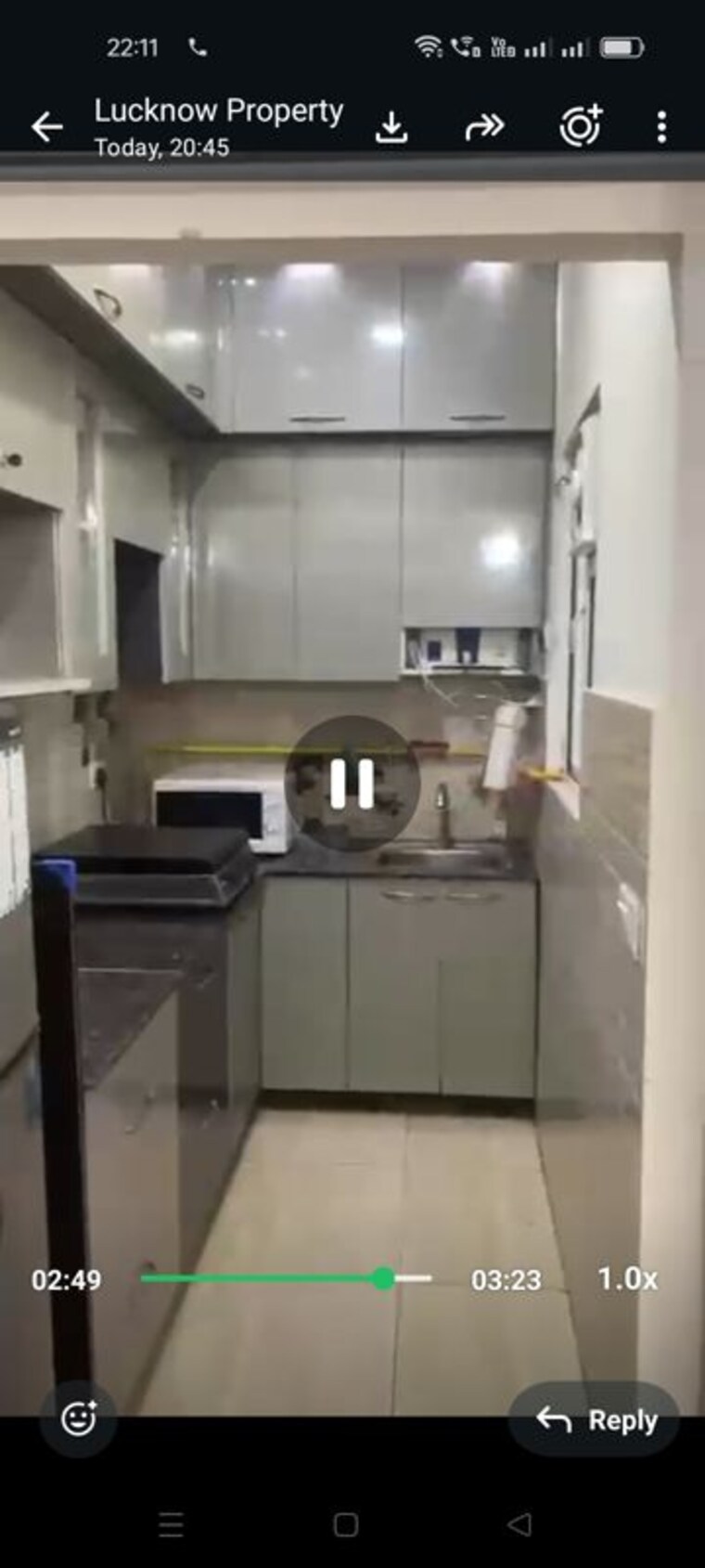 Kitchen, gaur-city-2-14th-avenue 1 Bedroom 530 Sq.Ft. Apartment In Sector 16c Greater Noida Greater Noida 10489231