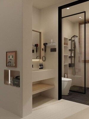 Bathroom in 3 BHK Builder Floor at Hauz Khas – for Rent