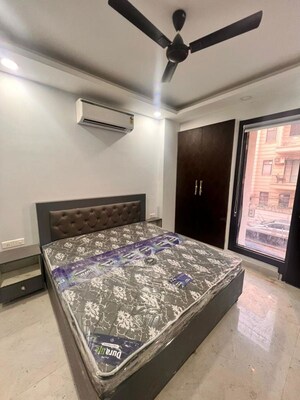 Bedroom in 1 BHK Builder Floor at Sushant Lok I – for Rent