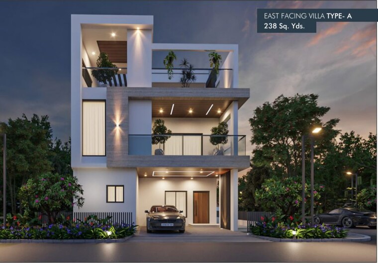 Exterior View, sv-achyuta 4 Bedroom 238 Sq.Yd. Villa In Raviryal Hyderabad 10489185