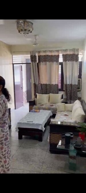 Living Room in 3 BHK Apartment at Sector 10 Dwarka – for Rent