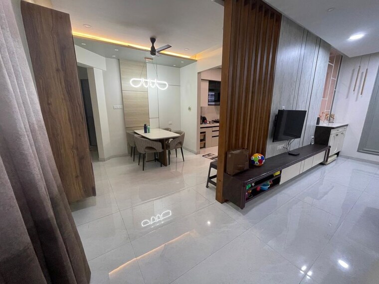 Living Room, blue-pearl-204-blue-paradise 2 Bedroom 1000 Sq.Ft. Apartment In Baner Pune 10488073