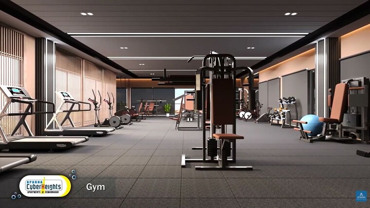 Gym, aparna-cyber-heights 3 Bedroom 1616 Sq.Ft. Apartment In Osman Nagar Hyderabad 10489582