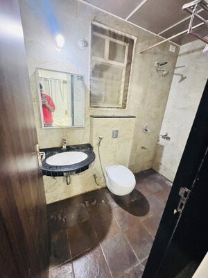 Bathroom in 2 BHK Apartment at Nyati Elysia, Kharadi – for Rent