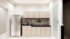 Kitchen in 3 BHK Apartment at Meridian Park At The Prestige City, Sarjapur Road – for Rent