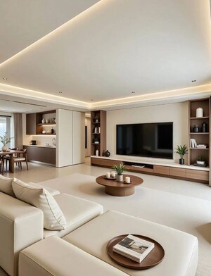 Living Room in 3 BHK Builder Floor at Kalkaji – for Rent