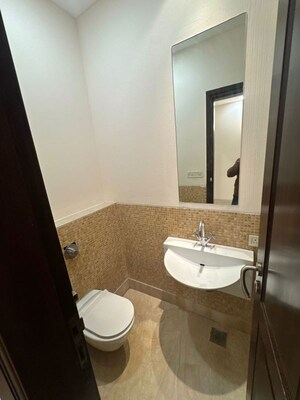 Bathroom in 4 BHK Builder Floor at Panchsheel Park – for Rent