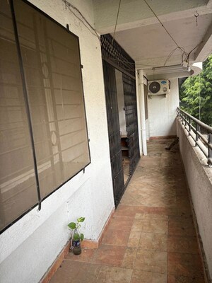 Balcony in 1 BHK Apartment at Mahalaxmi Vihar, Vishrantwadi – for Rent