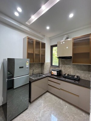 Kitchen in 1 BHK Builder Floor at Sushant Lok I – for Rent