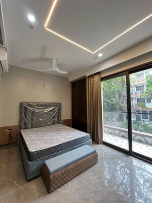 Bedroom in 1 BHK Builder Floor at Sushant Lok I – for Rent