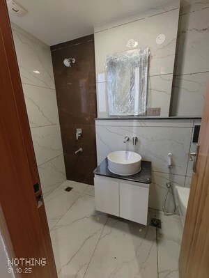 Bathroom in 1 BHK Builder Floor at Indira Colony – for Rent