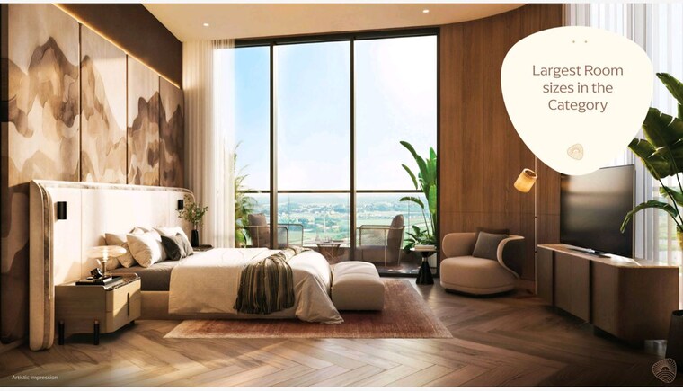 Master Bedroom, eldeco-terra-and-sol 3 Bedroom 2150 Sq.Ft. Apartment In Sector 80 Gurgaon 10489953