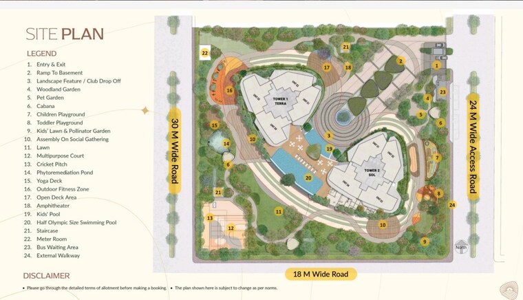 Master Plan, eldeco-terra-and-sol 3.5 Bedroom 2450 Sq.Ft. Apartment In Sector 80 Gurgaon 10490003
