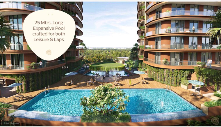 Swimming Pool, eldeco-terra-and-sol 3.5 Bedroom 2450 Sq.Ft. Apartment In Sector 80 Gurgaon 10490003