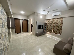 Living Room in 1 BHK Apartment at Lodha Amara, Kolshet Road – for Rent