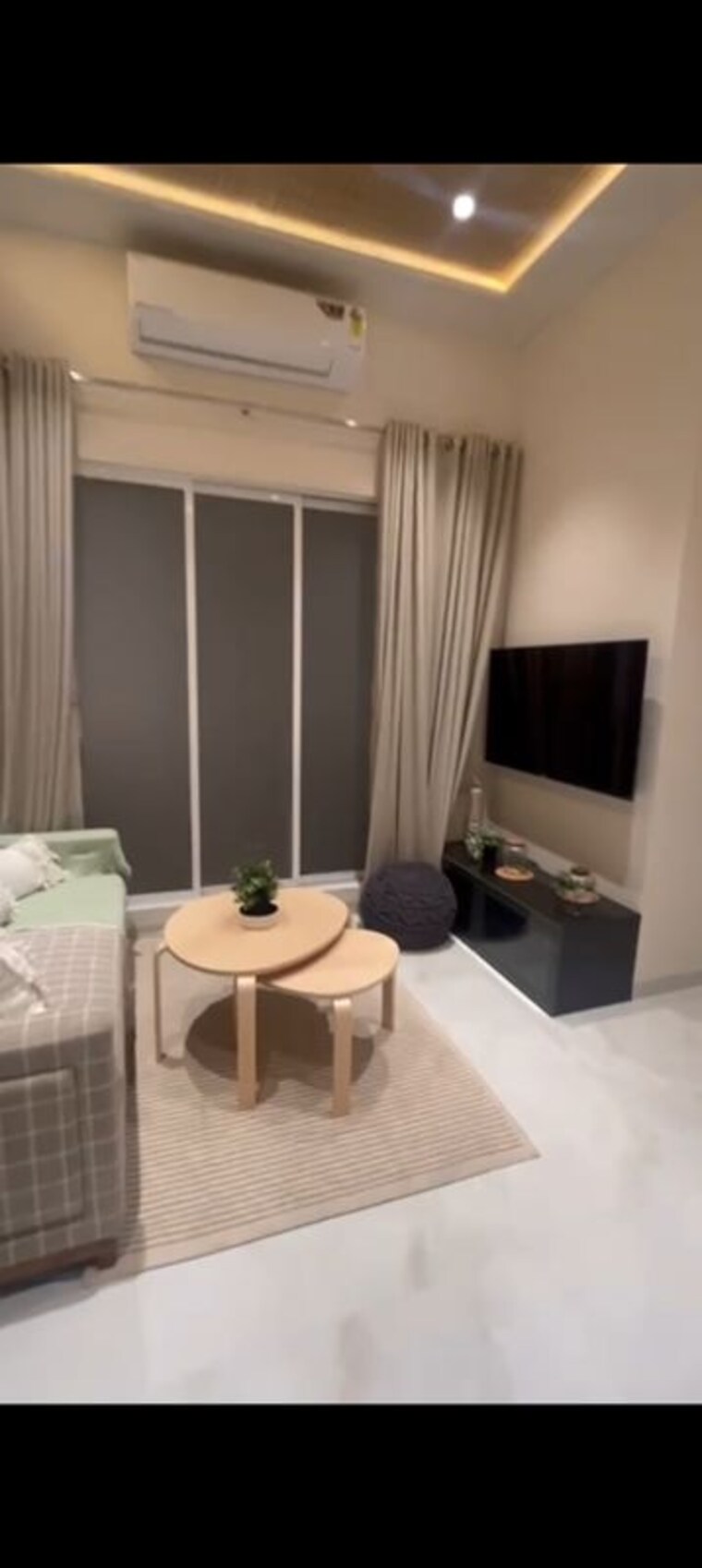 Living Room, vihang-atharva 1 Bedroom 431 Sq.Ft. Apartment In Ghodbunder Thane 10490106