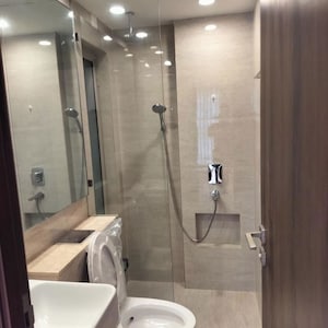 Bathroom in 1 BHK Apartment at Hiranandani Regent Hill, Powai – for Rent