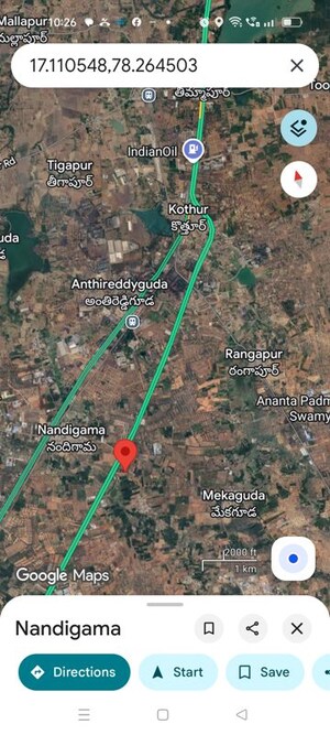  Plot – Map Location View at Kothur - for Sale