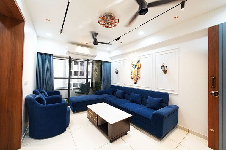 Living Room, shela 3 Bedroom 1740 Sq.Ft. Apartment In Shela Ahmedabad 10482657