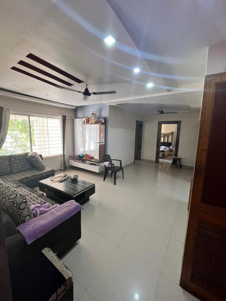 Living Room, hari-ganga 3 Bedroom 1500 Sq.Ft. Apartment In Yerawada Pune 10490224