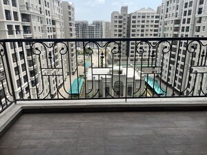 Balcony in 3 BHK Apartment at Nyati Era, Dhanori – for Rent