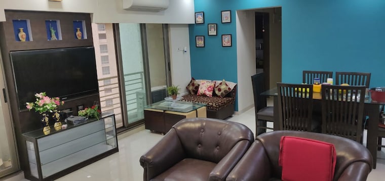 Living Room, prakruti-pearl 3.5 Bedroom 1050 Sq.Ft. Apartment In Ghodbunder Road Thane 10490412