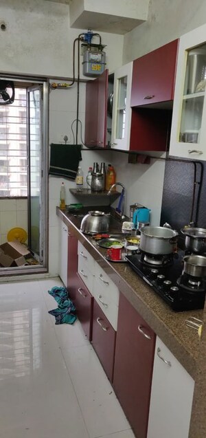 Kitchen in 3.5 BHK Apartment at Prakruti Pearl, Ghodbunder Road – for Rent
