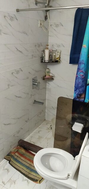 Bathroom in 3.5 BHK Apartment at Prakruti Pearl, Ghodbunder Road – for Rent