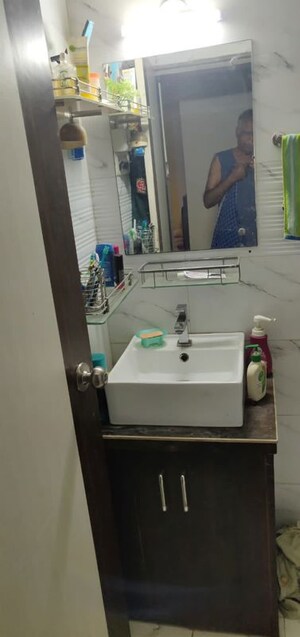 Bathroom in 3.5 BHK Apartment at Prakruti Pearl, Ghodbunder Road – for Rent