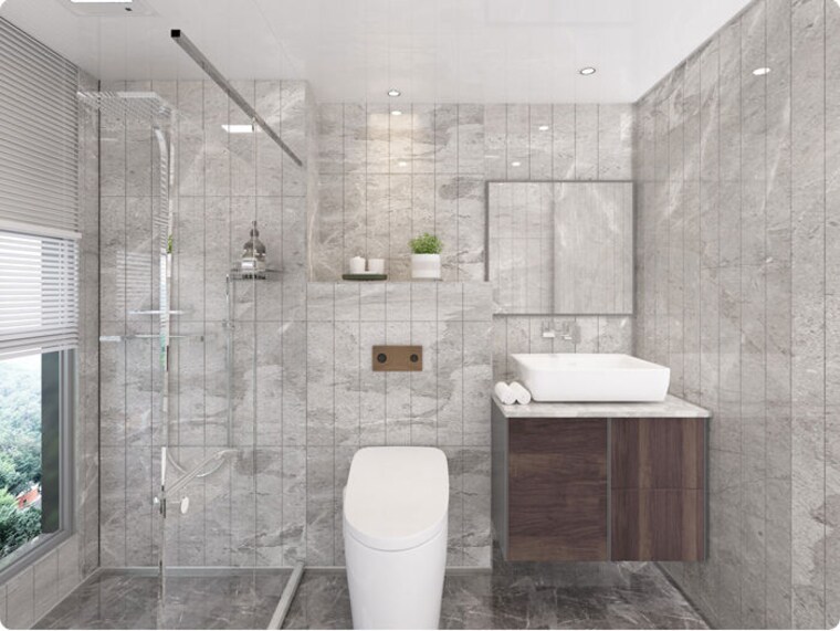 Bathroom, pitampura 6+ Bedroom 1000 Sq.Ft. Independent House In Pitampura Delhi 10490509