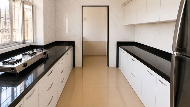 Kitchen, hiranandani-estate-alina 3 Bedroom 900 Sq.Ft. Apartment In Ghodbunder Road Thane 10490615